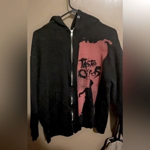 The USED rare band merchandise zipper hoodie